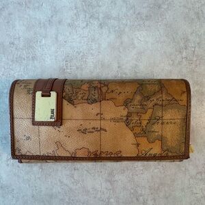 Alviero Martini Geo Print Trifold Wallet